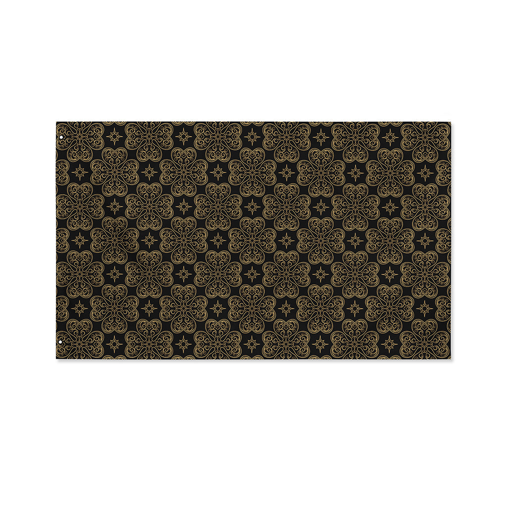 Gold Clover St. Patrick's Day Print Polyester Flag