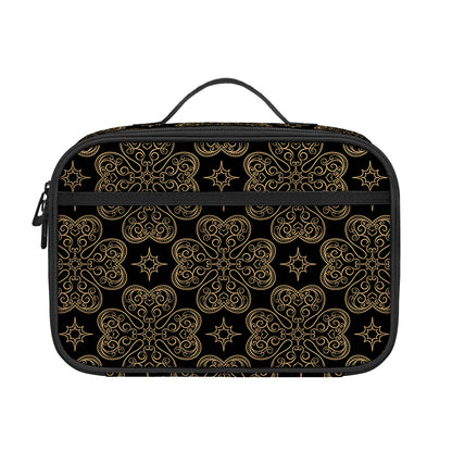 Gold Clover St. Patrick's Day Print Portable Lunch Bag
