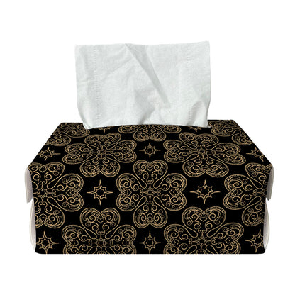 Gold Clover St. Patrick's Day Print Rectangle Tissue Box Cover