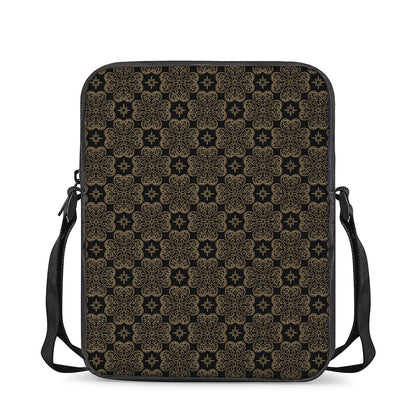 Gold Clover St. Patrick's Day Print Rectangular Crossbody Bag