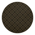 Gold Clover St. Patrick's Day Print Round Blanket
