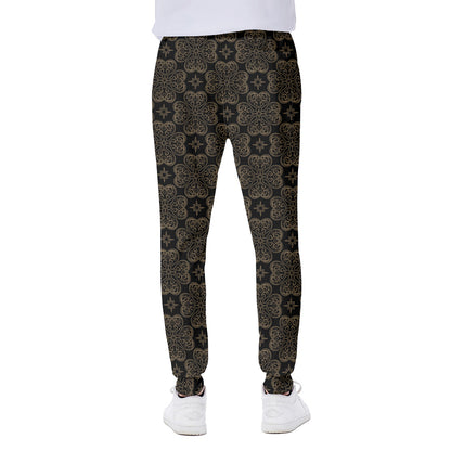 Gold Clover St. Patrick's Day Print Scuba Joggers