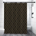 Gold Clover St. Patrick's Day Print Shower Curtain