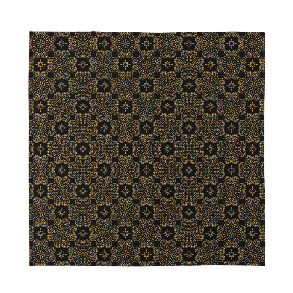 Gold Clover St. Patrick's Day Print Silk Bandana