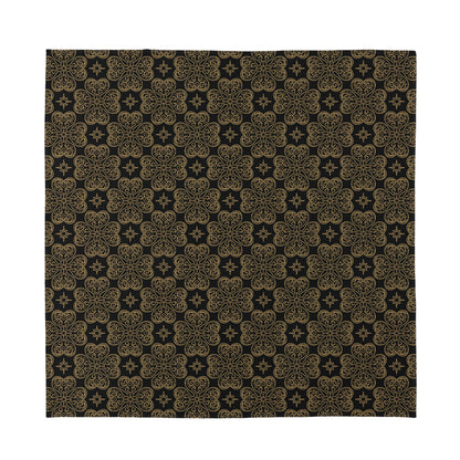 Gold Clover St. Patrick's Day Print Silk Bandana
