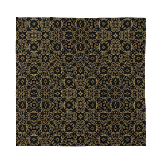 Gold Clover St. Patrick's Day Print Silk Bandana
