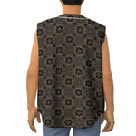 Gold Clover St. Patrick's Day Print Sleeveless Baseball Jersey