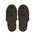 Gold Clover St. Patrick's Day Print Slippers