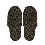 Gold Clover St. Patrick's Day Print Slippers