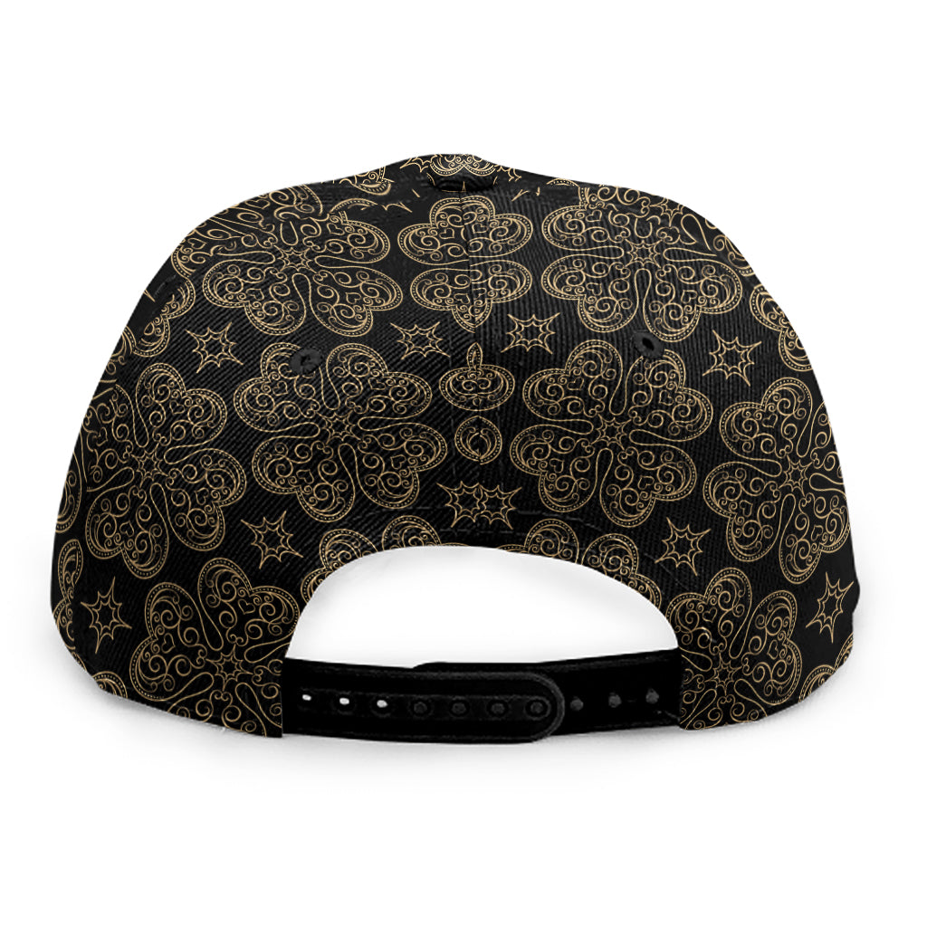 Gold Clover St. Patrick's Day Print Snapback Cap