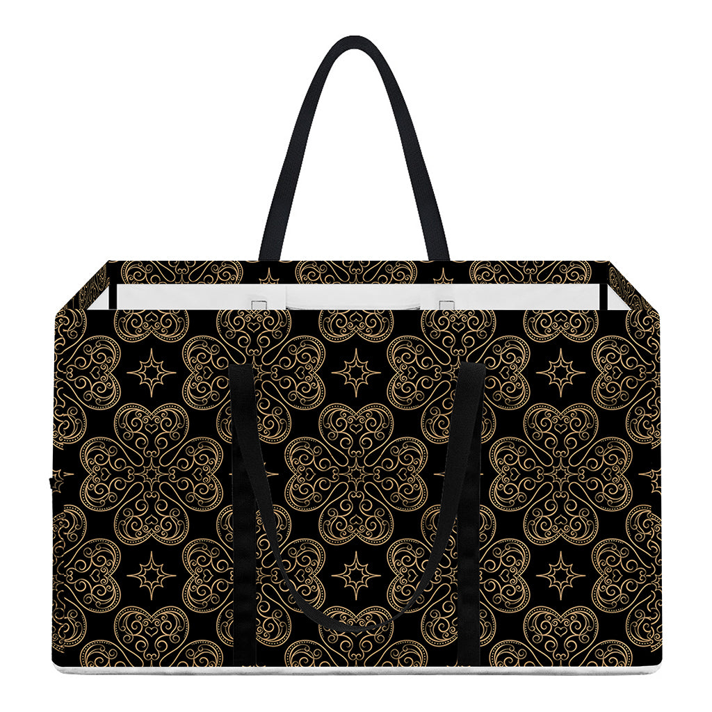 Gold Clover St. Patrick's Day Print Utility Tote Bag