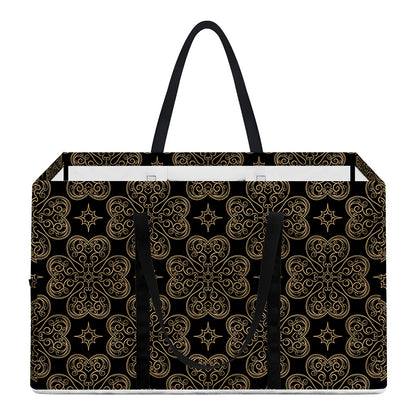 Gold Clover St. Patrick's Day Print Utility Tote Bag