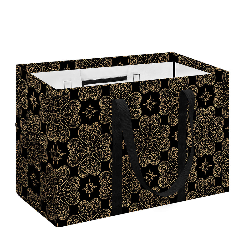 Gold Clover St. Patrick's Day Print Utility Tote Bag