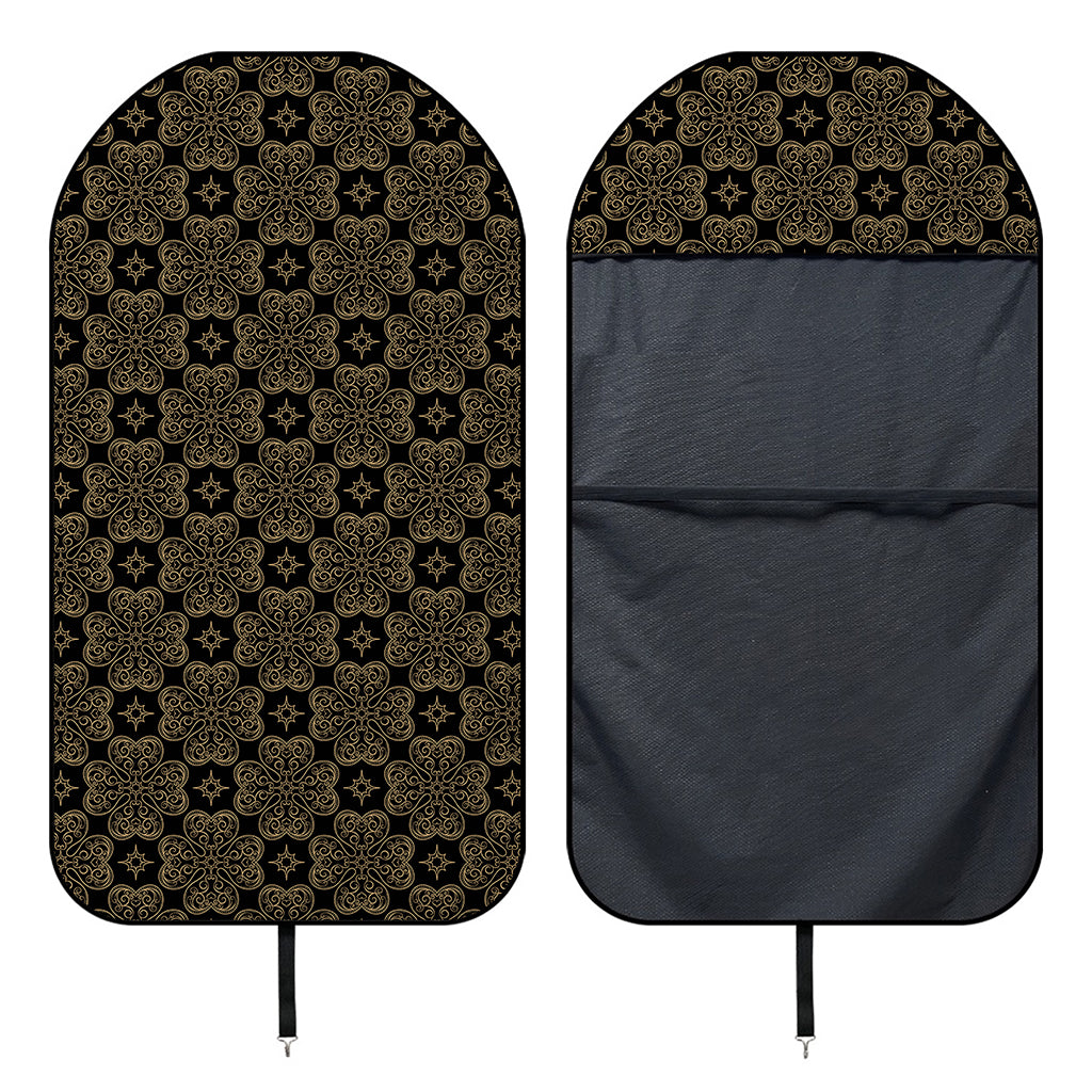 Gold Clover St. Patrick's Day Print Waterproof Car Seat Cover