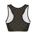 Gold Clover St. Patrick's Day Print Women's Sports Bra