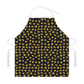 Gold Crown Pattern Print Adjustable Apron
