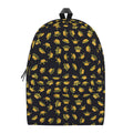 Gold Crown Pattern Print School Backpack
