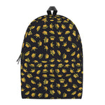 Gold Crown Pattern Print Backpack