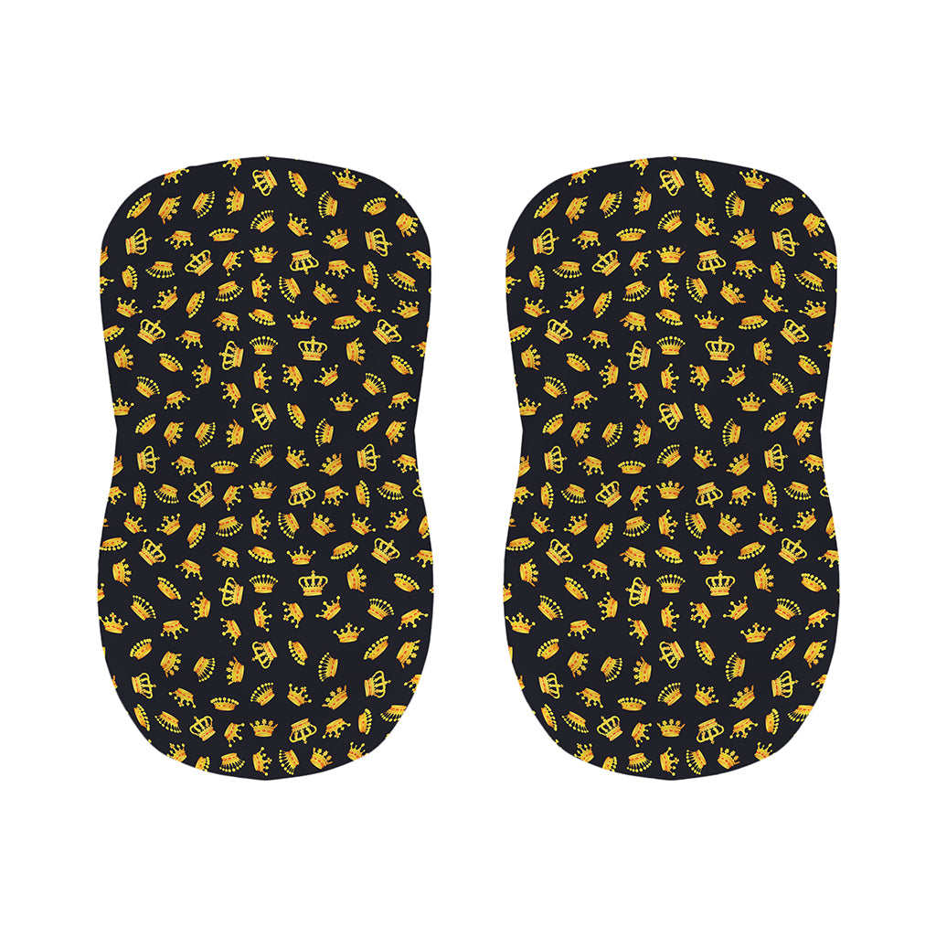 Gold Crown Pattern Print Bar Stool Covers