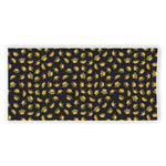 Gold Crown Pattern Print Beach Towel