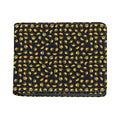 Gold Crown Pattern Print Bifold Wallet