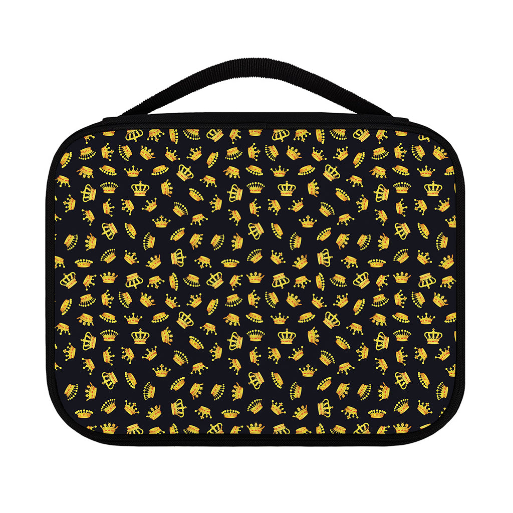 Gold Crown Pattern Print Classic Bible Case