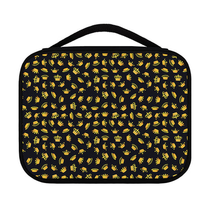 Gold Crown Pattern Print Classic Bible Case