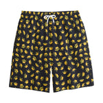 Gold Crown Pattern Print Cotton Shorts