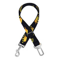 Gold Crown Pattern Print Dog Seat Belt