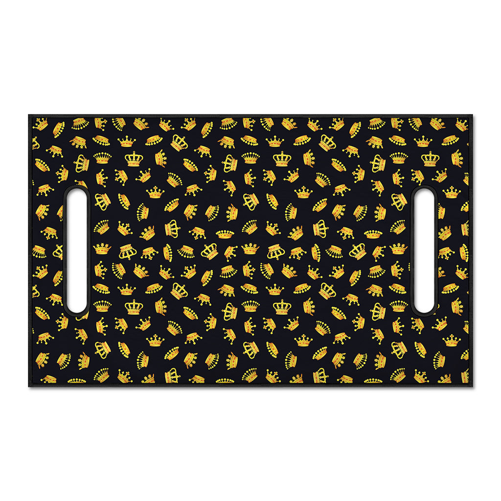Gold Crown Pattern Print Golf Cart Seat Cover