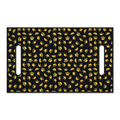 Gold Crown Pattern Print Golf Cart Seat Cover
