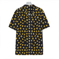 Gold Crown Pattern Print Hawaiian Shirt