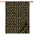Gold Crown Pattern Print House Flag