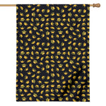 Gold Crown Pattern Print House Flag