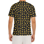 Gold Crown Pattern Print Men's Short Sleeve Rash Guard