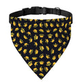 Gold Crown Pattern Print Over The Collar Dog Bandana