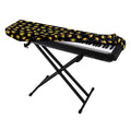 Gold Crown Pattern Print Piano Keyboard Cover