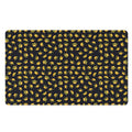 Gold Crown Pattern Print Polyester Doormat