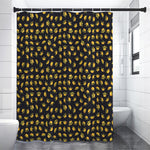 Gold Crown Pattern Print Premium Shower Curtain