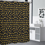 Gold Crown Pattern Print Premium Shower Curtain