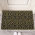 Gold Crown Pattern Print Rubber Doormat