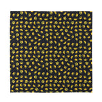 Gold Crown Pattern Print Silk Bandana