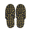 Gold Crown Pattern Print Slippers