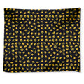 Gold Crown Pattern Print Tapestry