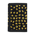 Gold Crown Pattern Print Trifold Wallet