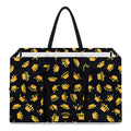 Gold Crown Pattern Print Utility Tote Bag