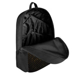 Gold Disco Lights Pattern Print 17 Inch Backpack