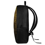 Gold Disco Lights Pattern Print 17 Inch Backpack
