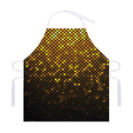 Gold Disco Lights Pattern Print Adjustable Apron