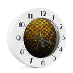 Gold Disco Lights Pattern Print Alarm Clock